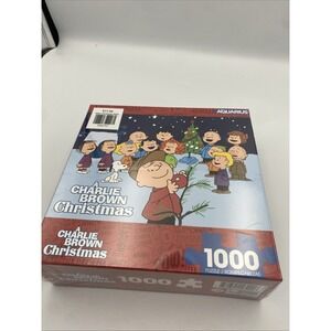 Charlie Brown Christmas Jigsaw Puzzle NEW 1000 PIECE Peanuts Aquarius GREAT GIFT